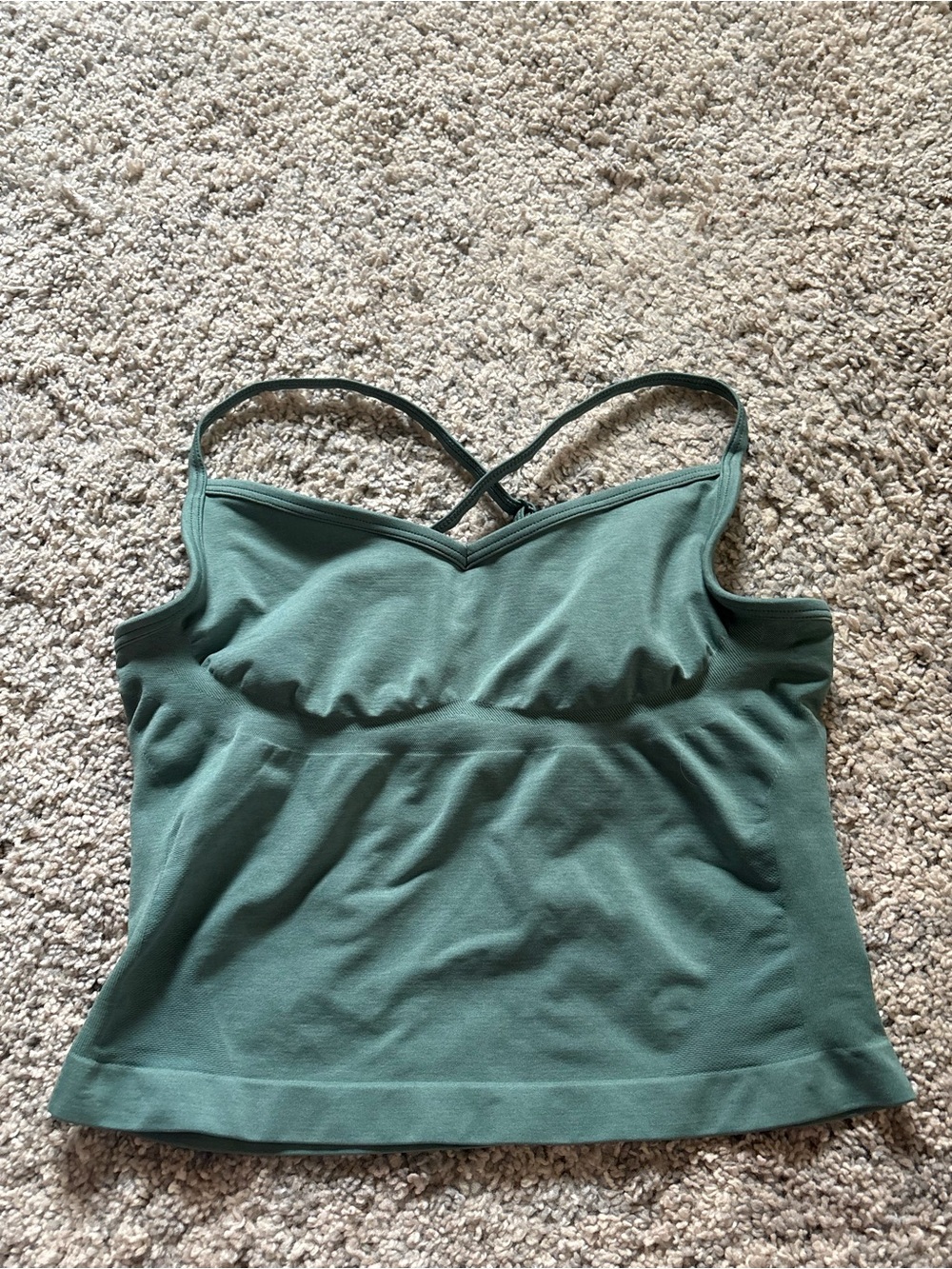 Alphalete Juniper  Green Cross Push Tank